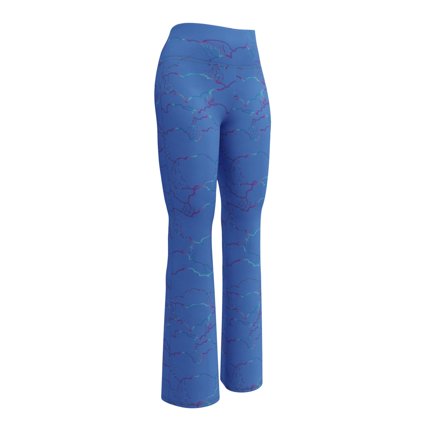 ''Uppe bland molnen'' Flare leggings blå variant