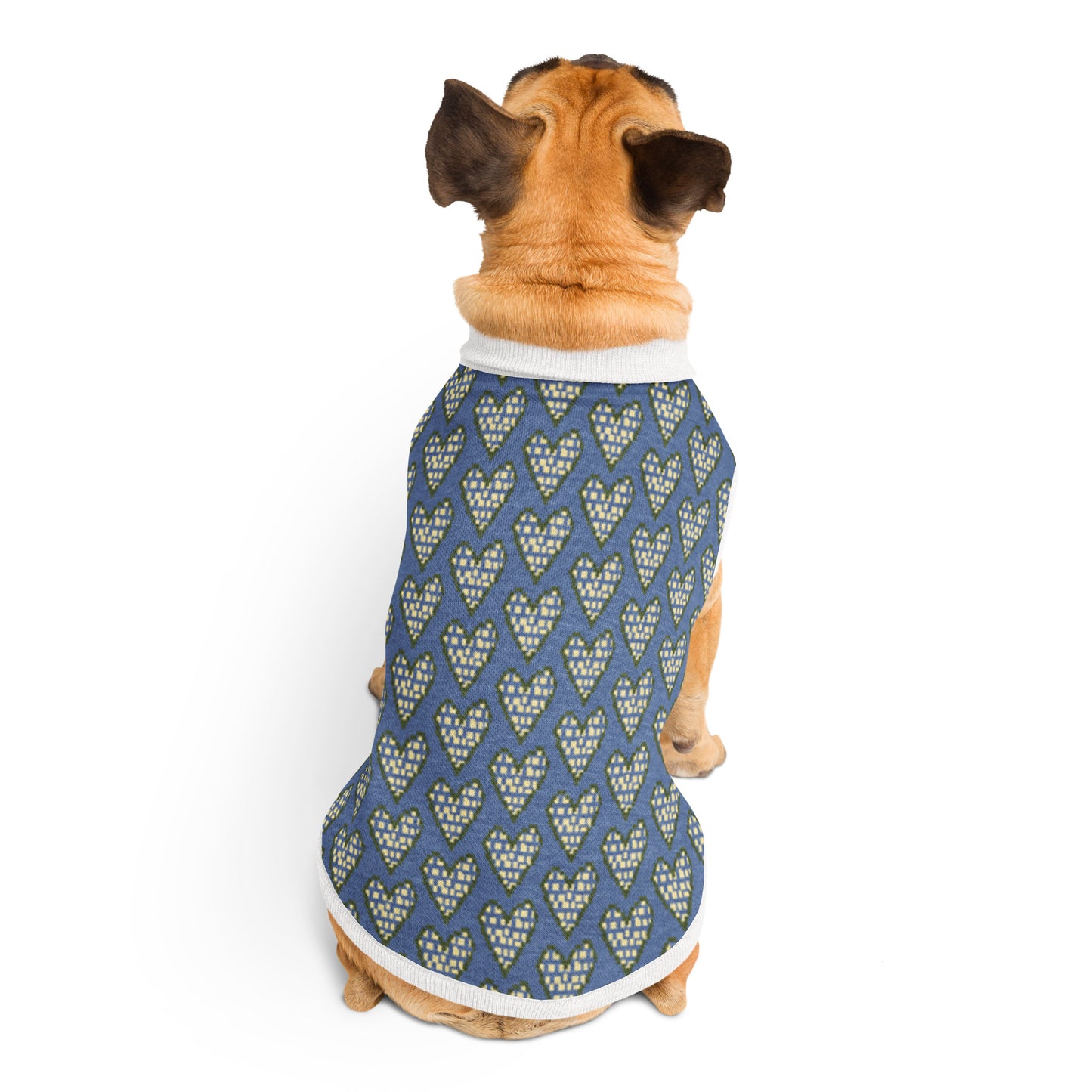 "Heart" Knitted pet sweater