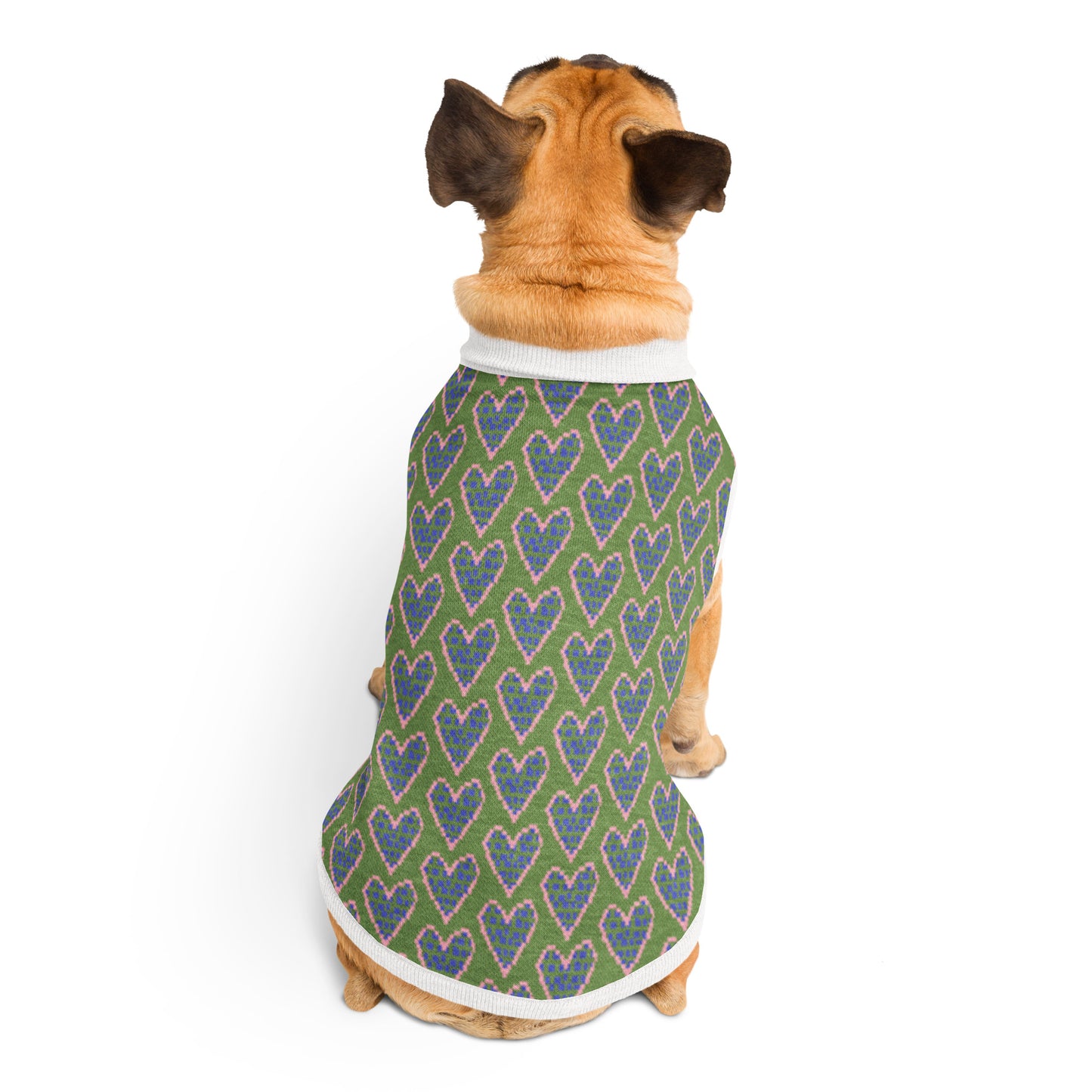 "Heart" Knitted pet sweater
