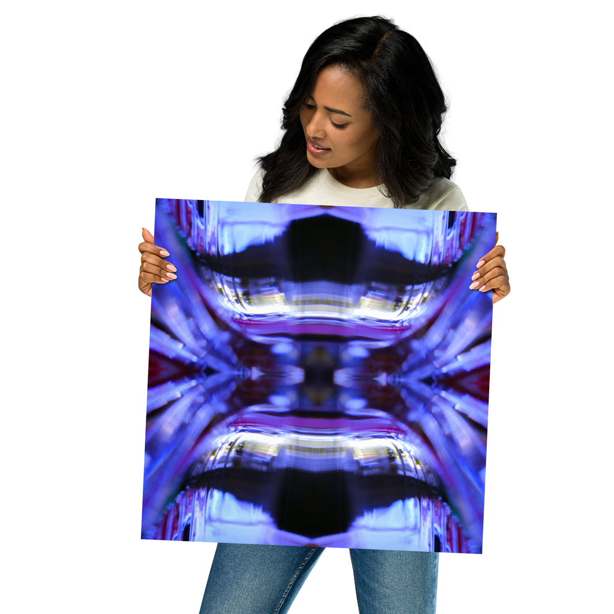 "In the blue" Photo paper poster