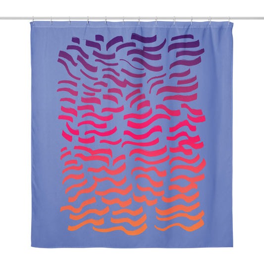 "Waves" Shower curtain